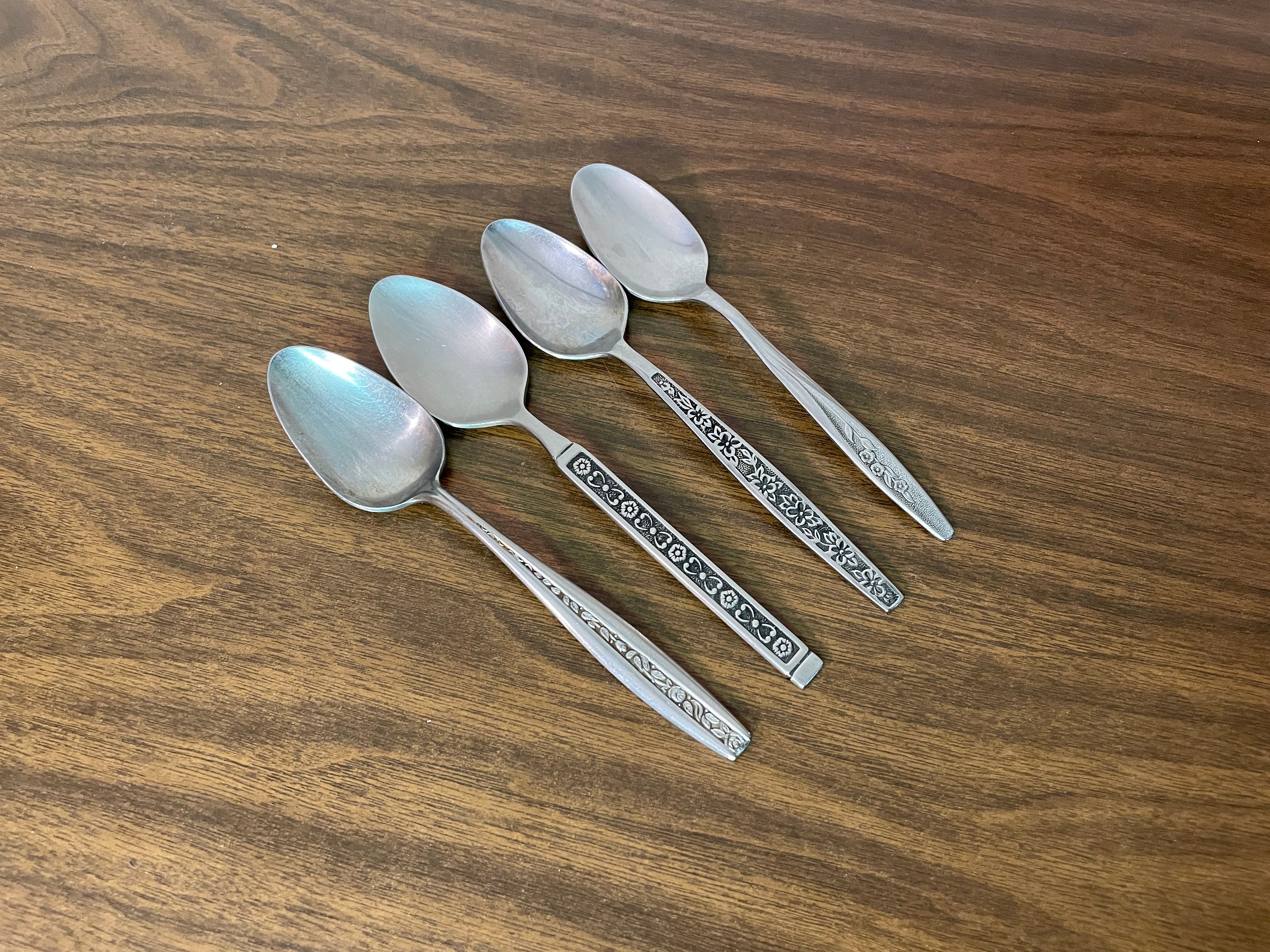 Vintage Floral Teaspoons - Etsy Vintage Floral Teaspoons - Etsy
