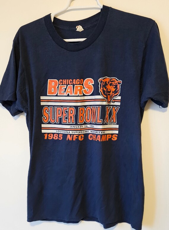 Vtg Chicago Bears Superbowl t shirt Screen Stars 1