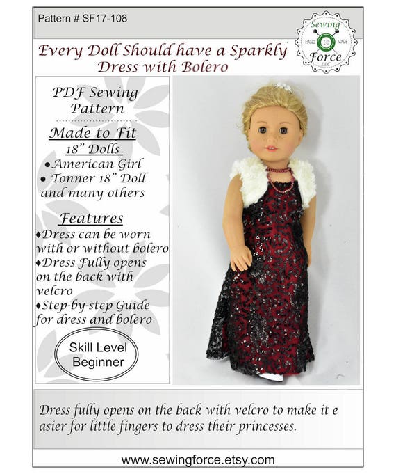 etsy 18 inch doll clothes
