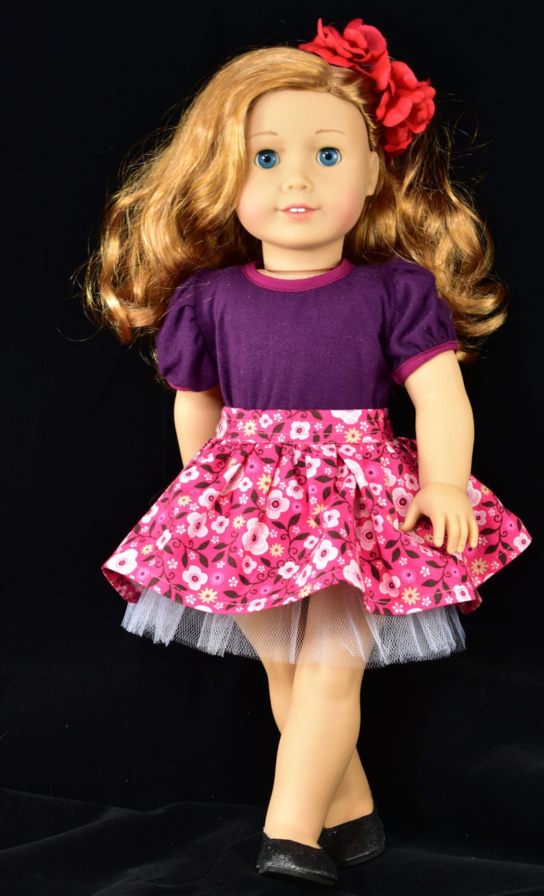 18 inch doll clothes pattern Layered Tulle Skirt fits | Etsy
