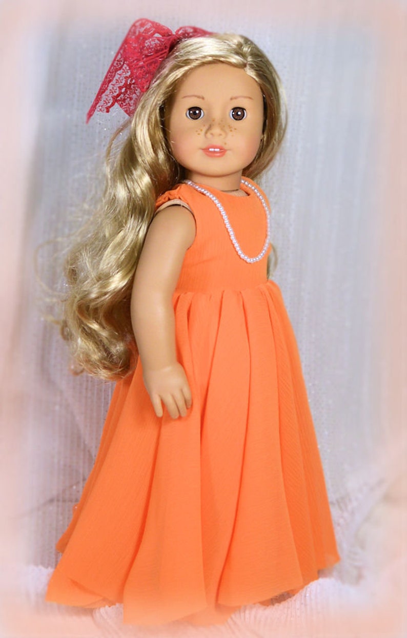 Fairy Gracefull Dress fits 18 inch dolls such as American Girl Doll 18 inch doll clothes pattern PDF Sewing Pattern doll clothes gown