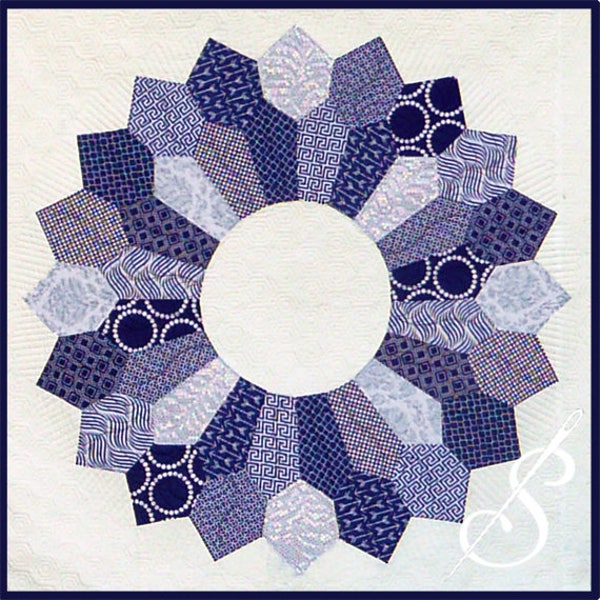 Winter Blues: A dresden plate quilt pattern