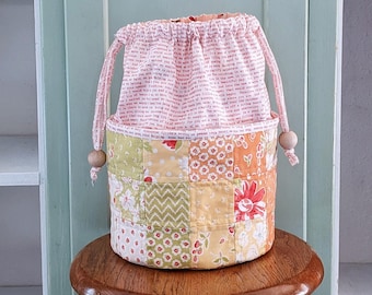 Mönster för Bucket Bag-dragskoväska i PDF-format