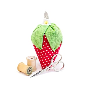 Shortcake for One: A Strawberry Pincushion Pattern