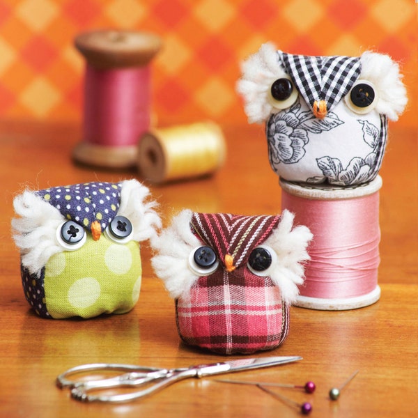 It's A Hoot: An Owl Pincushion PDF Pattern