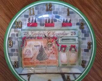 CHRISTMAS 28 Galerie Chevalier Clock Plate -