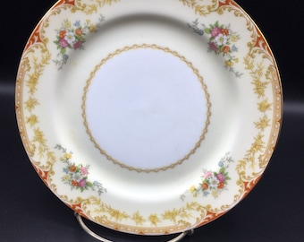 Replacement Noritake "M" Lismore China 7 3/4 Inch Salad Plate - Set of 2 !