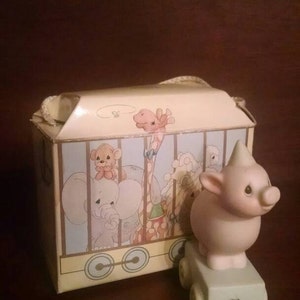 Precious Moments Pig Birthday Figurine-year Three - Etsy