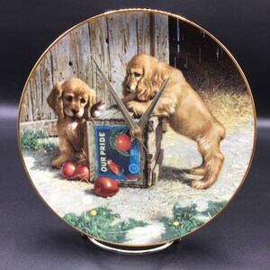 Cocker Spaniel Our Pride 8 1/2 Inch Clock !!
