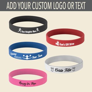 Custom Silicone Wristbands – Laser Engraved – Perfect for Weddings, Parties, Fundraisers, Girls Trips & More