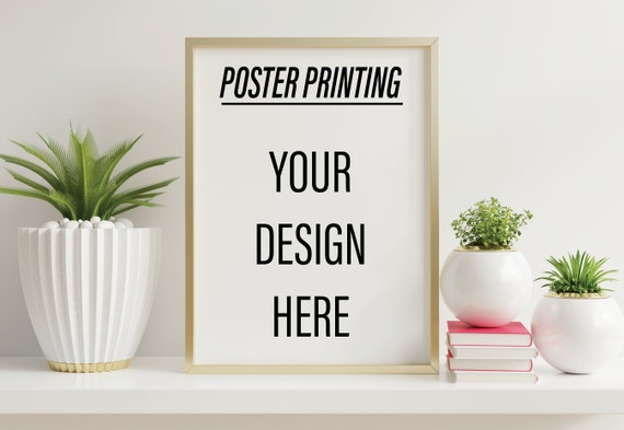 Custom Poster Print | Print on Demand | Upload Your Photo or Design | Personalized Wall Art