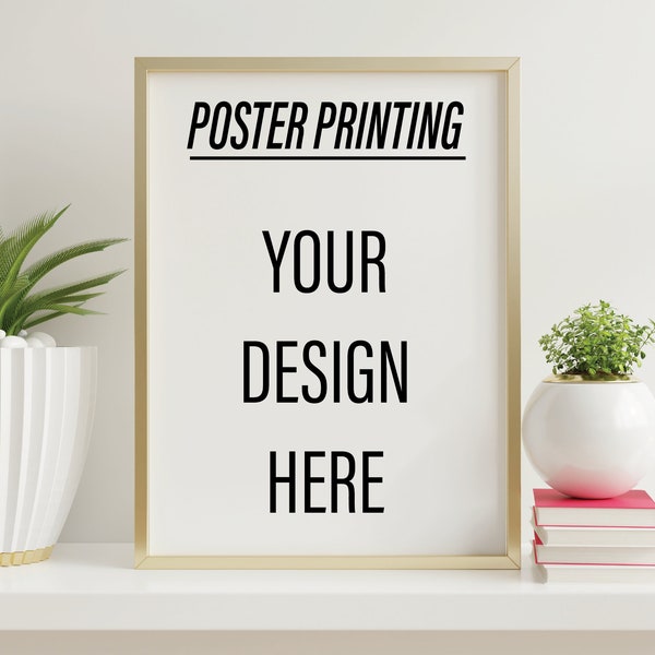 Custom Poster Printing, Wedding Poster, Family Photo Poster, Special Occasion Poster, Party Poster, Tradeshow Poster, Personalized Poster