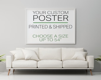 Custom Poster Printing Service – Print Your Art, Semi-Matte Paper