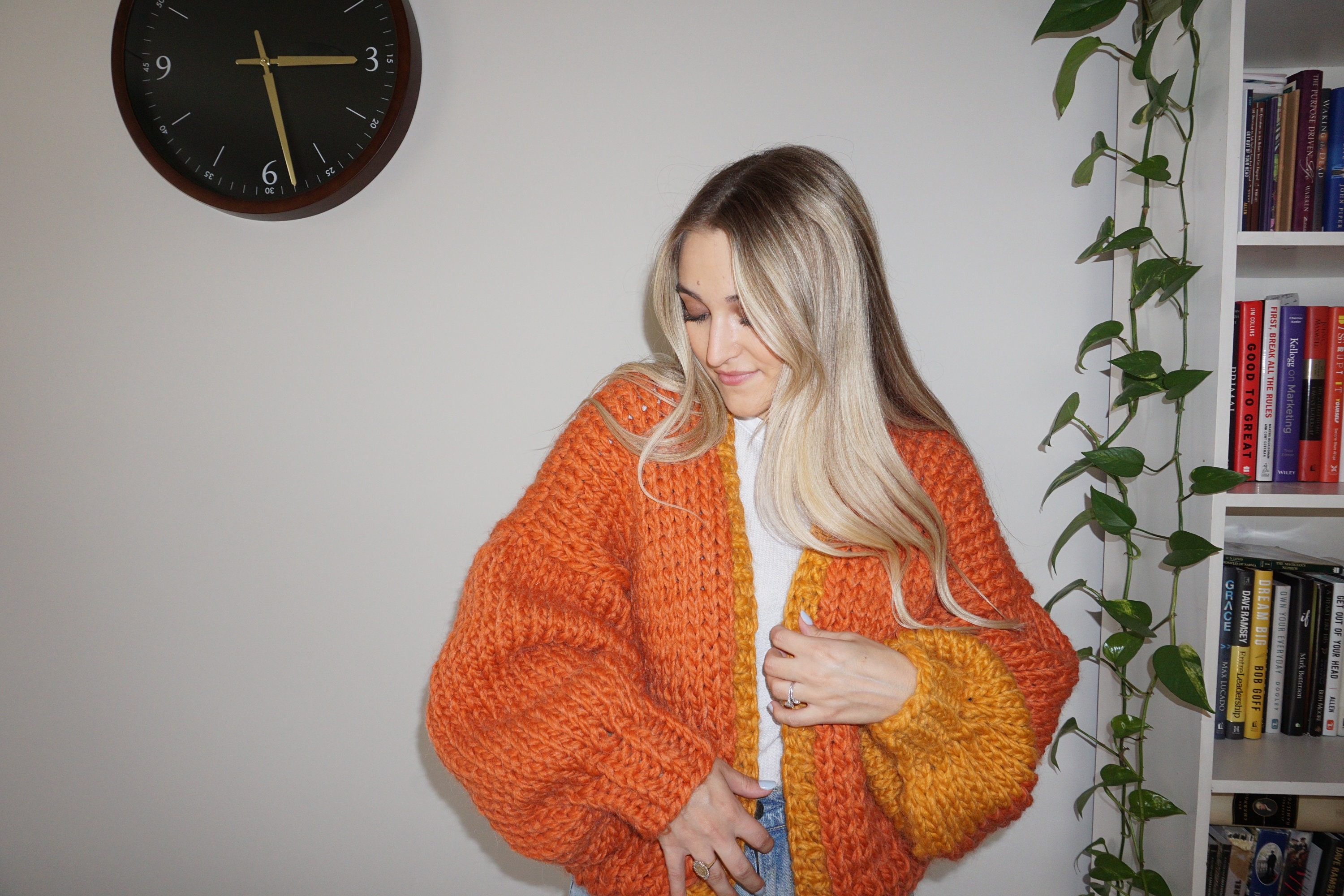 激安の Knit Hand Cardigan Etsy - トップス