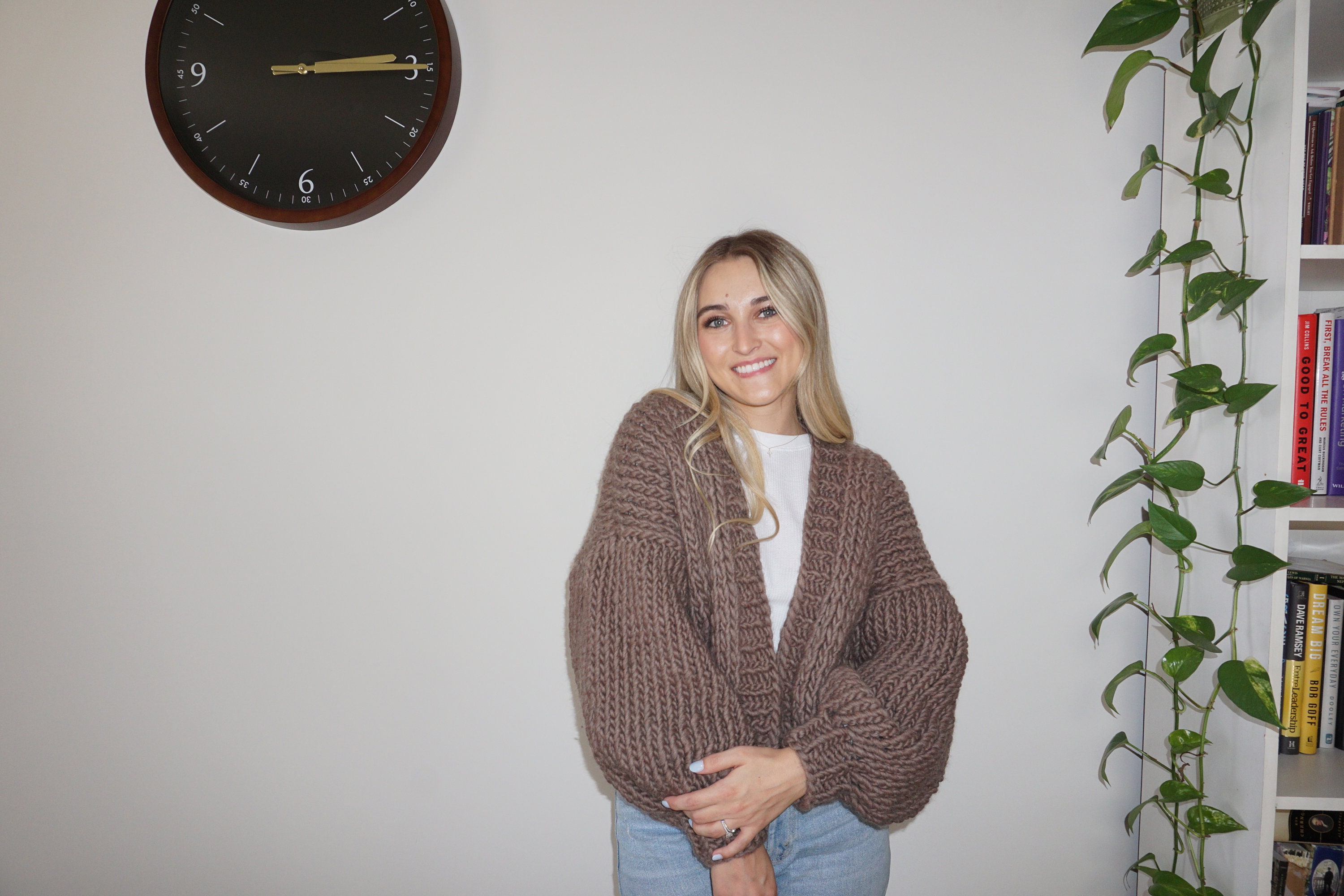 Hand Knit Cardigan - Etsy