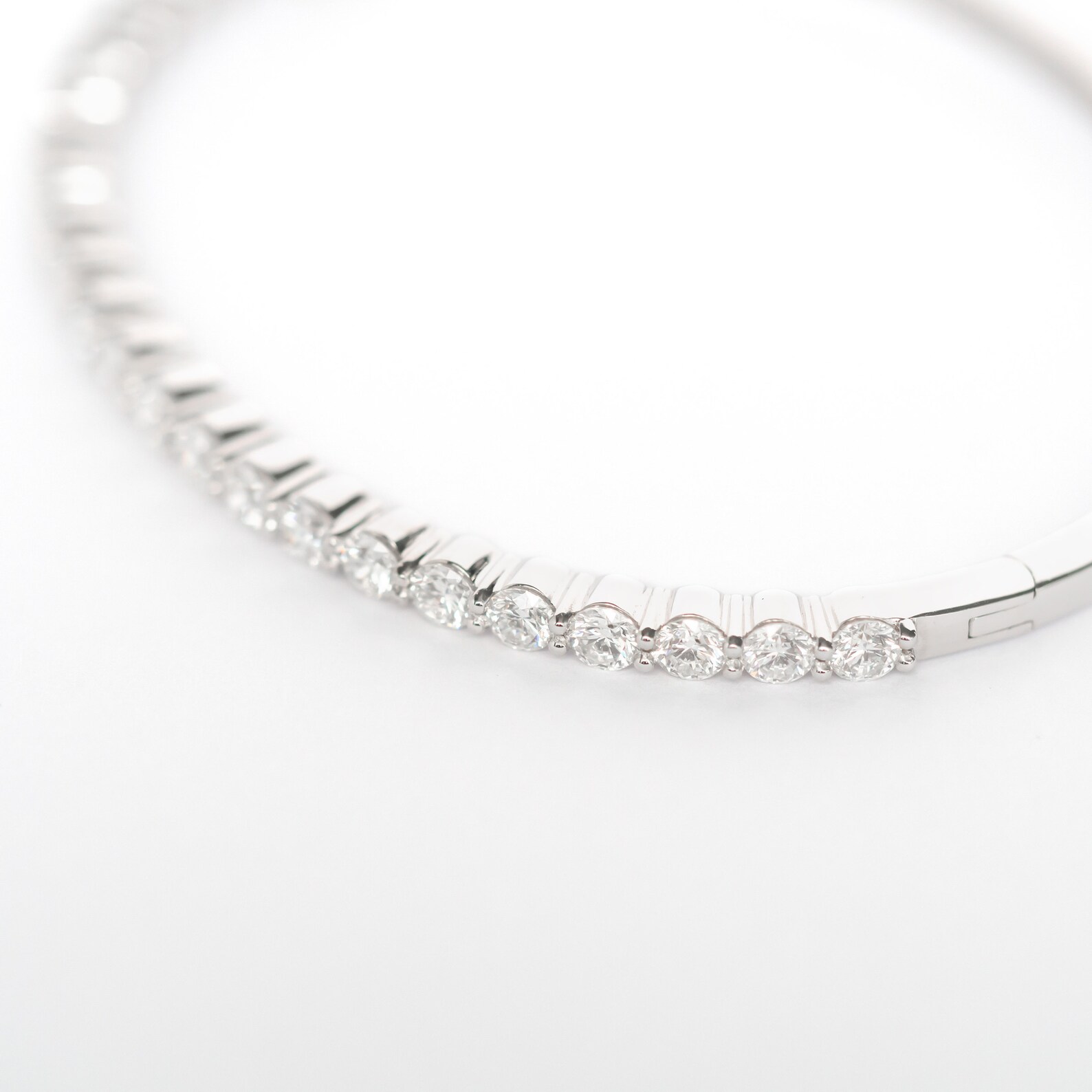 Tennis Bracelet Bangle. 2.70cttw Diamond Bangle Expensive Etsy
