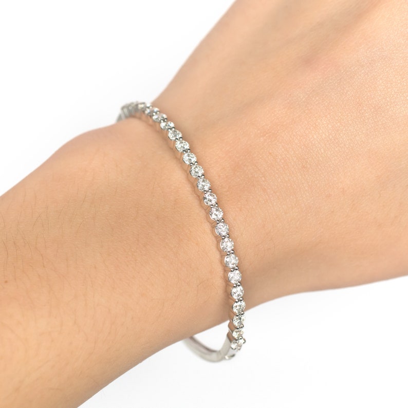 Tennis Bracelet Bangle. 2.70cttw Diamond Bangle Expensive Etsy