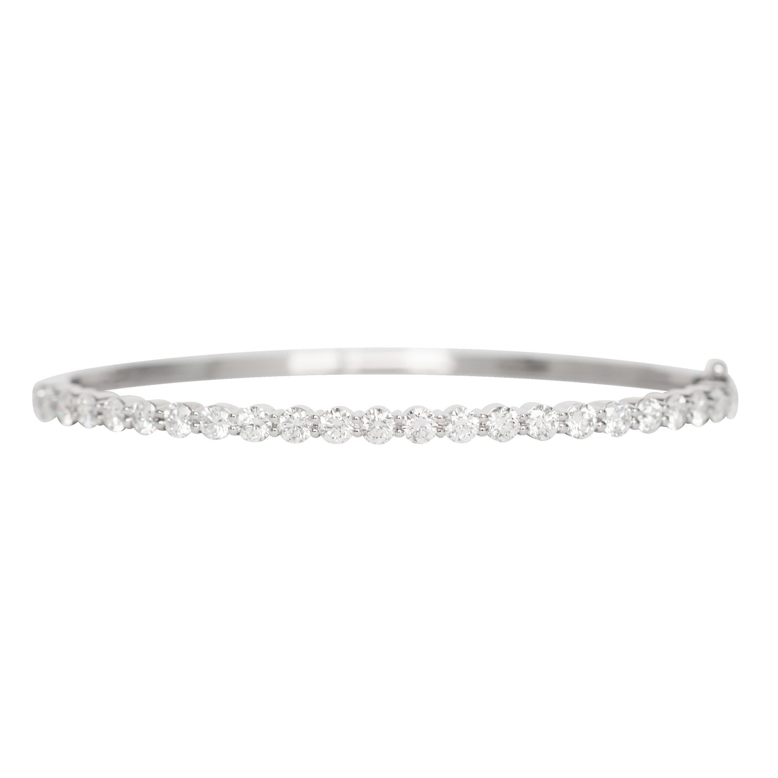 Tennis Bracelet Bangle. 2.70cttw Diamond Bangle Expensive Etsy