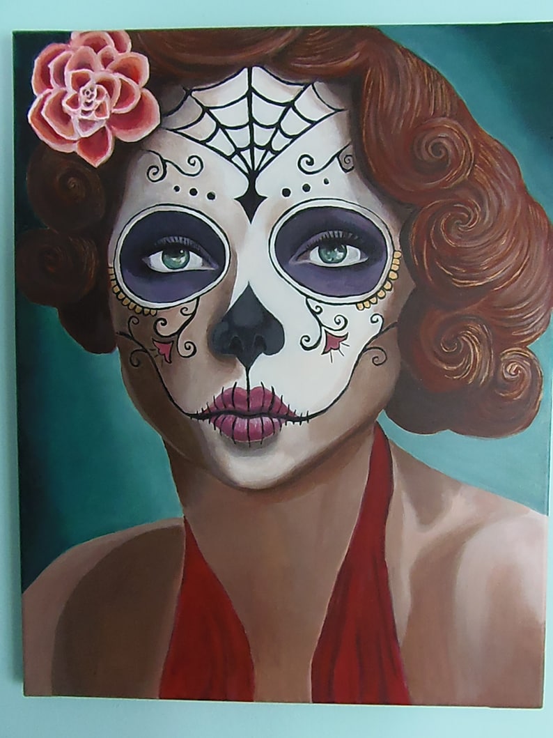 Custom Sugar Skull Painting. Customize Your Own Sugar Skull - Etsy Ireland