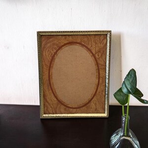 Vintage Intercraft Solid Brass Rectangle Picture Frame