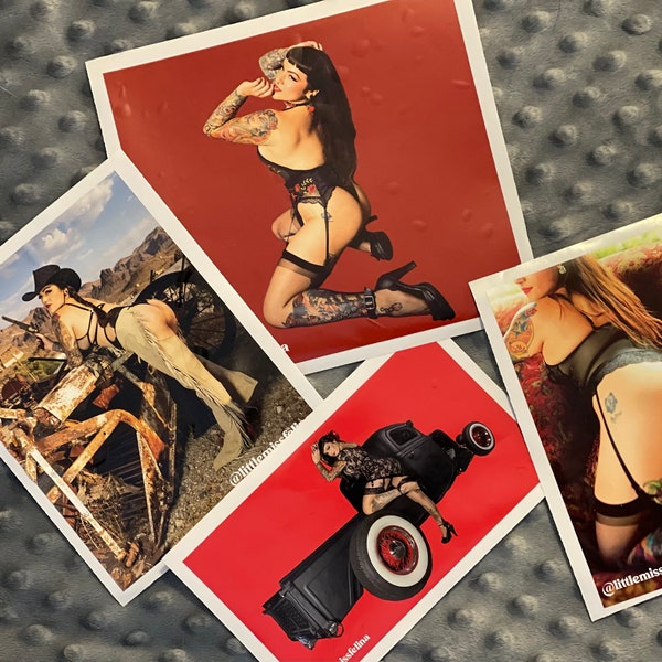 Tattooed Pinup Girl Stickers & Sticker Packs