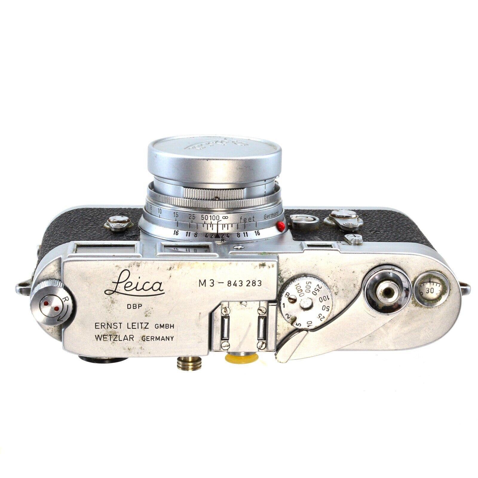 M3 Leica Camera DBP #843283 Ernst Leitz Wetzlar With M3 Leica Camera DBP #843283 Ernst Leitz Wetzlar With
