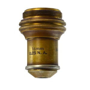 Bausch & Lomb Microscope 16mm 0.25 N.A.Objective lens tested apprears to be clean