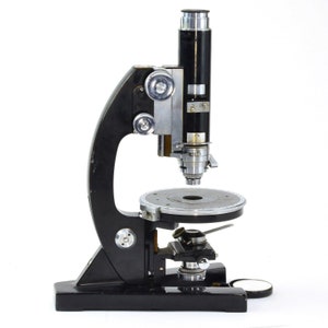 Bausch and Lomb Compound Petrographic POL Monocular Microscope 270518 c 1938 + case