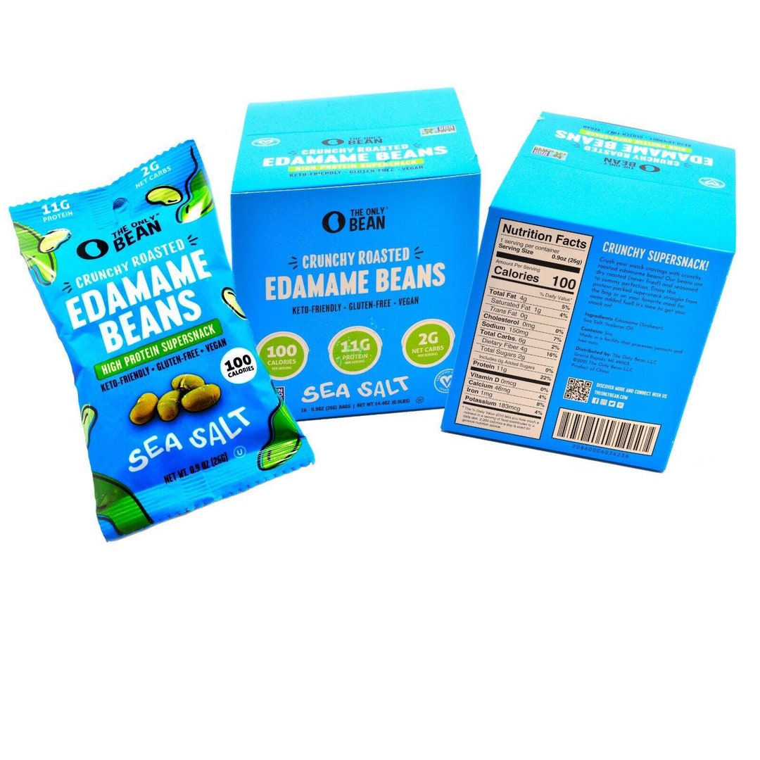 Crunchy Roasted Edamame sea Salt Healthy Snacks Keto Etsy