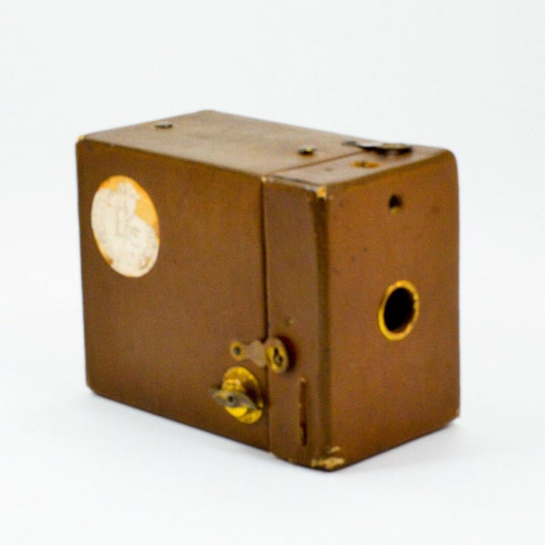 A vintage Kodak 50th anniversary box camera shutter works