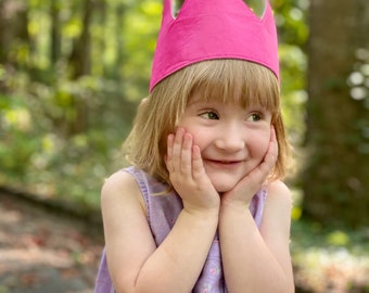 Birthday creative play adjustable fabric crown