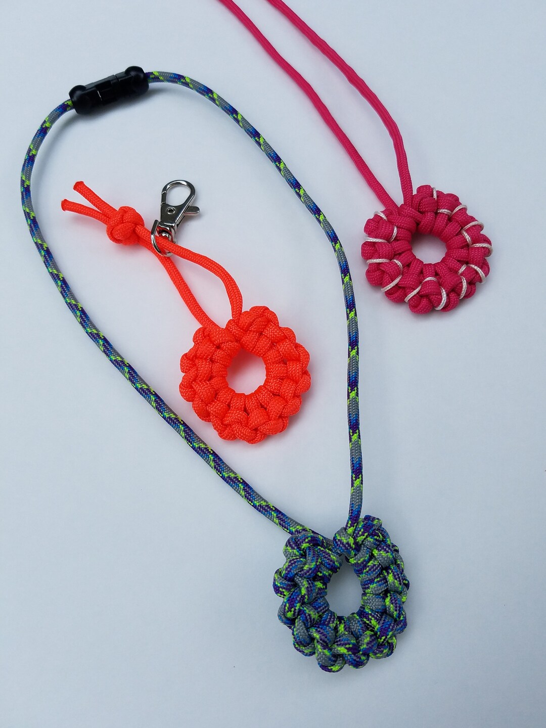 550 Paracord Necklace or Keychain Ashoka Chakra Knot Etsy