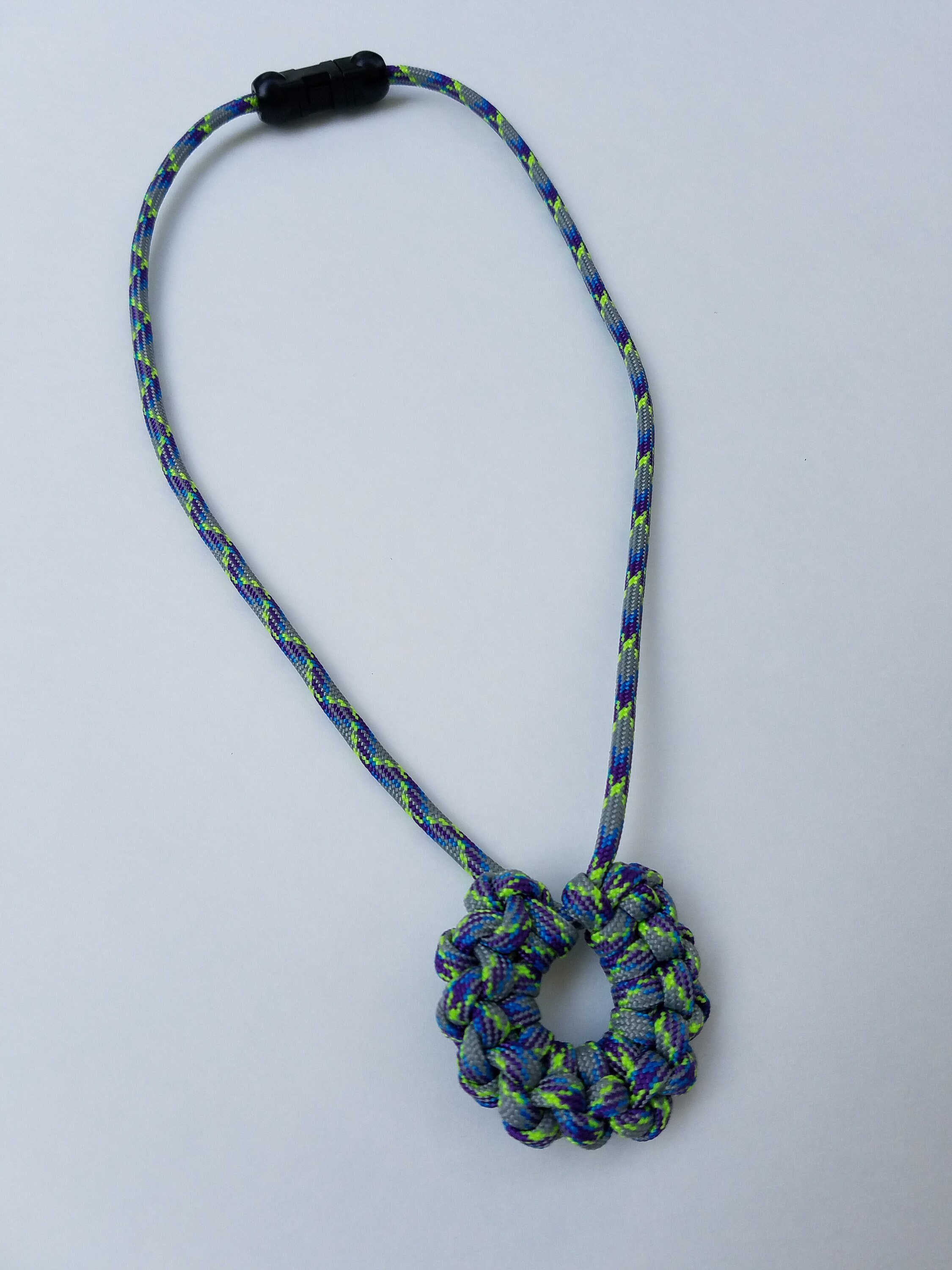 550 Paracord Necklace or Keychain Ashoka Chakra Knot Etsy