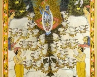 Old Indian Painting on Fabric