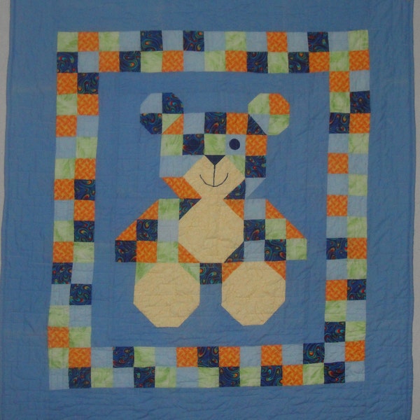 Quilt Teddy Bear Etsy