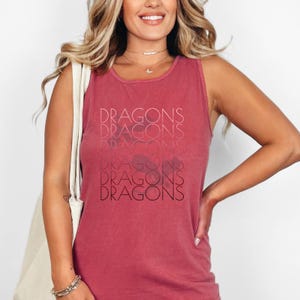 Dragons Dragon Tank Top Bookish merch fantasy romantasy bookish book lover booktok merch librariancore book reader shirt dragon shirt magic