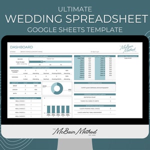 Google Sheets Wedding Planner Spreadsheet | Planning Checklist | Budget Tracker | Wedding Timeline Template | Guest List | Seating Chart