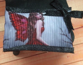 Miniature Fairy Print Cushion, 1:12th Scale, Dolls House....Gothic, Witch, Horror, Spooky, Fairy