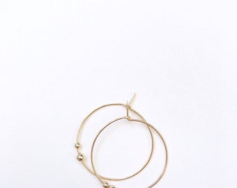 Asterim Hoops // 14k Gold Fill Hoop Earrings