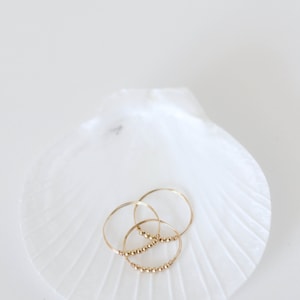 Asterim Ring // Gold filled bead ring