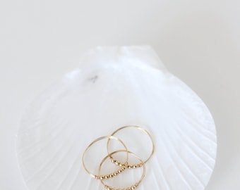 Asterim Ring // Gold filled bead ring