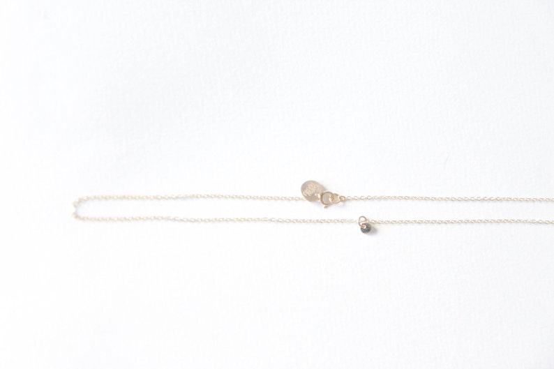 Lil Dot Necklace // 14k gold filled necklace with tiny gold-filled circle charm image 4