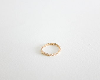 Chain Ring // Gold filled chain ring