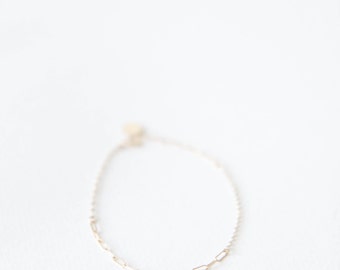 Gold Link Chain Bracelet // 14k gold-filled chain