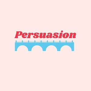 Persuasion by Jane Austen Book Cover. Digital Print 18x24”