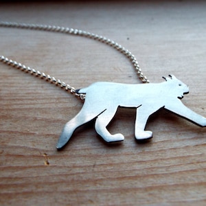 Canadian Lynx Sterling Silver Necklace