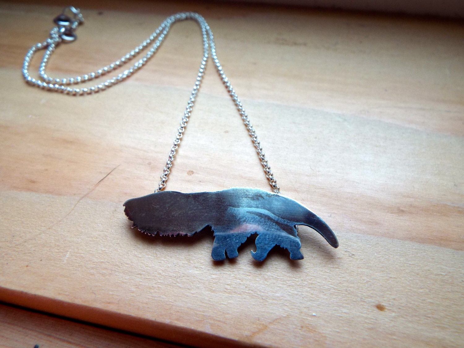 Giant Anteater Sterling Silver Necklace - Etsy