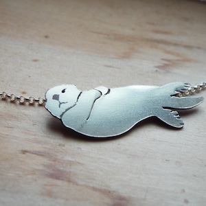 Sterling Silver Sea Otter Necklace