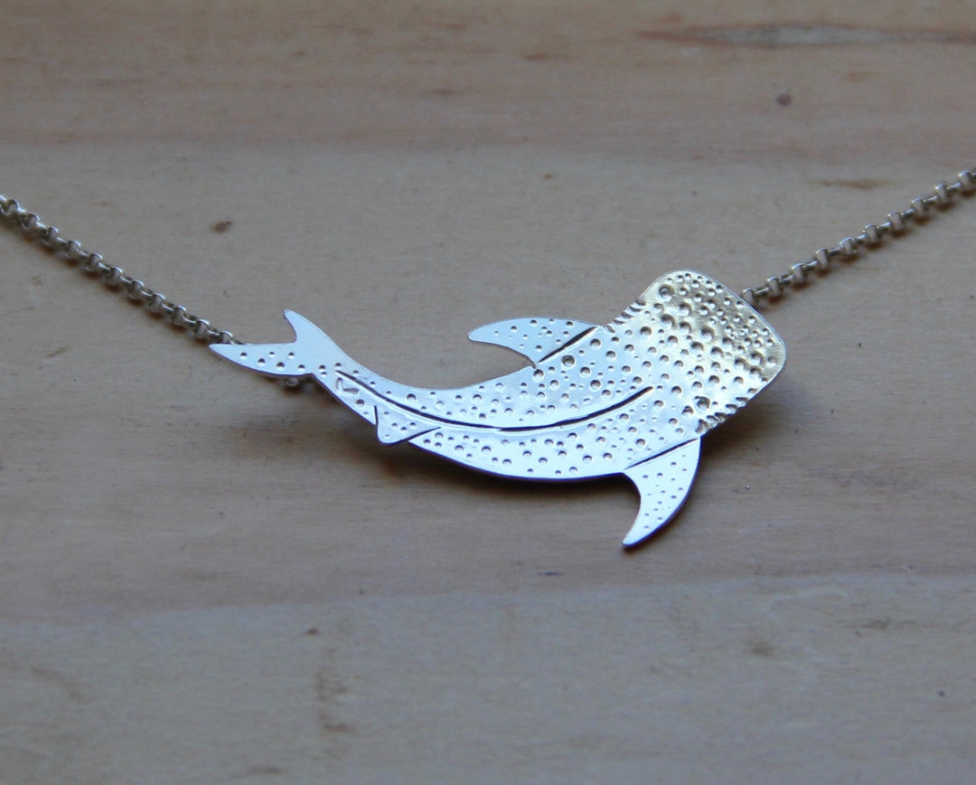 Sterling Silver Whale Shark Necklace Etsy