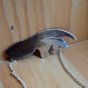 Giant Anteater Sterling Silver Necklace